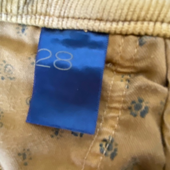 Pilcro Anthropologie Mustard Yellow Corduroy Straight Crop Pants- Sz-28 - Picture 12 of 15